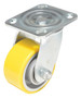 Vestil Polyurethane Swivel Caster - 4 In. Diameter x 2 In. Width 440 lb - Yellow/Gray