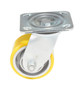 Vestil Polyurethane Swivel Caster - 4 In. Diameter x 2 In. Width 440 lb - Yellow/Gray