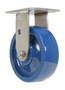 Vestil Solid Polyurethane Rigid Caster - 6 In. Diameter x 2 In. Width 1200 lb Dark - Blue