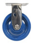 Vestil Solid Polyurethane Rigid Caster - 6 In. Diameter x 2 In. Width 1200 lb Dark - Blue