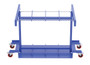 Vestil Steel Cylinder Caddy Truck with Casters - 45 In. x 45 In. x 39 In. 8 Maximum Cylinders 800 lb - Blue