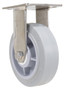 Vestil Thermoplastic Rubber Rigid Caster - 6 In. Diameter x 2 In. Width 600 lb - Gray