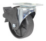Vestil Light Duty Glass Filled Nylon Swivel With Total Brake Caster - 6 In. Diameter x 2 In. Width 1200 lb - Black