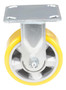 Vestil Polyurethane Rigid Caster - 5 In. Diameter x 2 In. Width 595 lb - Yellow/Gray