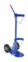 Vestil Steel Portable Economy Cylinder Lifter with Pneumatic Wheels - 25-1/16 In. x 16-5/8 In. x 54 In. 500 lb - Blue