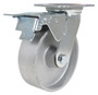 Vestil Cast Iron/Steel Swivel With Total Brake Caster - 6 In. Diameter x 2 In. Width 1540 lb - Silver