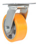 Vestil Polyurethane Swivel Caster - 5 In. Diameter x 2 In. Width 990 lb - Orange/Gray