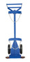 Vestil Steel Portable Deluxe Cylinder Lifter with Hard Rubber Wheels - 26-15/16 In. x 19 In. x 51-3/8 In. 500 lb - Blue