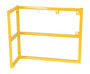 Vestil Steel Cylinder Barricade Extension Rack - 37-1/2 In. x 15-1/2 In. x 32 In. 3 Cylinder - Yellow