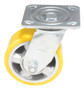Vestil Polyurethane Swivel Caster - 5 In. Diameter x 2 In. Width 595 lb - Yellow/Gray