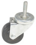 Vestil Hard Rubber Stem Swivel Caster - 3 In. Diameter x 1-1/4 In. Width 125 lb - Black
