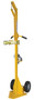 Vestil Steel Portable Cylinder Lifter with Pneumatic Wheels - 300 lb - Yellow