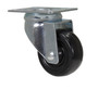 Vestil Rubber Swivel Caster - 3 In. Diameter x 1 In. Width 198 lb - Black