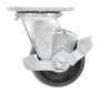 Vestil Glass Filled Nylon Swivel With Brake Caster - 4 In. Diameter x 2 In. Width 800 lb - Black