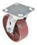 Vestil Cast Iron/Steel Swivel Caster - 6 In. Diameter x 2 In. Width 2000 lb - Maroon
