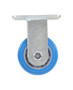 Vestil Polyurethane Rigid Caster - 4 In. Diameter x 2 In. Width 617 lb Light - Blue/Gray