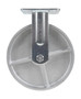Vestil Cast Iron/Steel Rigid Caster - 8 In. Diameter x 2 In. Width 1760 lb - Silver