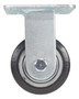 Vestil Rubber Rigid Caster - 4 In. Diameter x 2 In. Width 551 lb - Black/Gray