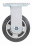 Vestil Rubber Rigid Caster - 5 In. Diameter x 2 In. Width 661 lb Dark - Black/Gold