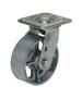 Vestil Cast Iron/Steel Swivel Caster - 5 In. Diameter x 2 In. Width 1,000 lb - Gray