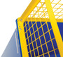 Vestil Steel Mesh D-150 Series Side Extensions - 64-15/16 In. x 43-1/8 In. x 15-11/16 In. - Yellow