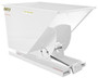 Vestil Steel Light Duty Self Dumping Hopper - 1 Cubic Yard 2000 lb - White