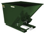Vestil Steel Heavy Duty Self Dumping Hopper - 2 Cubic Yard 6000 lb - Hunter Green
