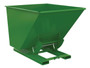 Vestil Steel Heavy Duty No Bump and Dump Hopper - 2 Cubic Yard 6000 lb - Tractor Green