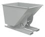 Vestil Steel Heavy Duty No Bump and Dump Hopper - 1 Cubic Yard 6000 lb - Machine Gray