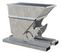 Vestil Steel Heavy Duty No Bump and Dump Hopper - 1/4 Cubic Yard 6000 lb - Galvanized