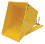 Vestil Steel Light Duty Self Dumping Hopper - 1 Cubic Yard 2000 lb - Yellow