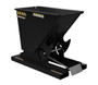 Vestil Steel Light Duty Self Dumping Hopper - 1/4 Cubic Yard 2000 lb - Semi Gloss Black