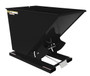 Vestil Steel Heavy Duty Self Dumping Hopper - 1-1/2 Cubic Yard 6000 lb - Semi Gloss Black