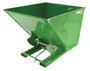 Vestil Steel Light Duty Self Dumping Hopper - 2 Cubic Yard 2000 lb - Green