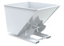 Vestil Steel Medium Duty No Bump and Dump Hopper - 2 Cubic Yard 4000 lb - White