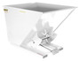 Vestil Steel Light Duty Self Dumping Hopper - 2 Cubic Yard 2000 lb - White