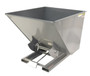 Vestil Steel Heavy Duty Self Dumping Hopper - 2 Cubic Yard 6000 lb - Battleship Gray