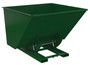Vestil Steel Light Duty No Bump and Dump Hopper - 2-1/2 Cubic Yard 2000 lb - Hunter Green