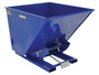 Vestil Steel Medium Duty Self Dumping Hopper - 2 Cubic Yard 4000 lb - Blue