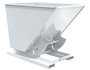 Vestil Steel Medium Duty No Bump and Dump Hopper - 1-1/2 Cubic Yard 4000 lb - White