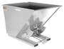 Vestil Steel Medium Duty Self Dumping Hopper - 2 Cubic Yard 4000 lb - Silver Lining