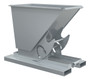Vestil Steel Heavy Duty No Bump and Dump Hopper - 1/4 Cubic Yard 6000 lb - Silver