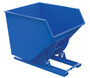 Vestil Steel Heavy Duty No Bump and Dump Hopper - 3-1/2 Cubic Yard 6000 lb - Blue