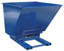 Vestil Steel Heavy Duty Hydraulic Dumping Hopper - 2 Cubic Yard 6,000 lb - Blue
