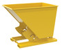 Vestil Steel Medium Duty No Bump and Dump Hopper - 1-1/2 Cubic Yard 4000 lb - Yellow