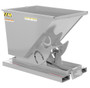 Vestil Steel Heavy Duty Self Dumping Hopper - 1/2 Cubic Yard 6000 lb - Silver Lining