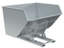 Vestil Steel Heavy Duty No Bump and Dump Hopper - 5 Cubic Yard 6000 lb - Silver