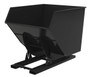 Vestil Steel Heavy Duty No Bump and Dump Hopper - 3-1/2 Cubic Yard 6000 lb - Semi Gloss Black