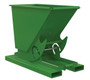 Vestil Steel Heavy Duty No Bump and Dump Hopper - 1/3 Cubic Yard 6000 lb - Tractor Green