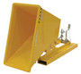 Vestil Steel Light Duty Self Dumping Hopper - 1/4 Cubic Yard 2000 lb - Yellow
